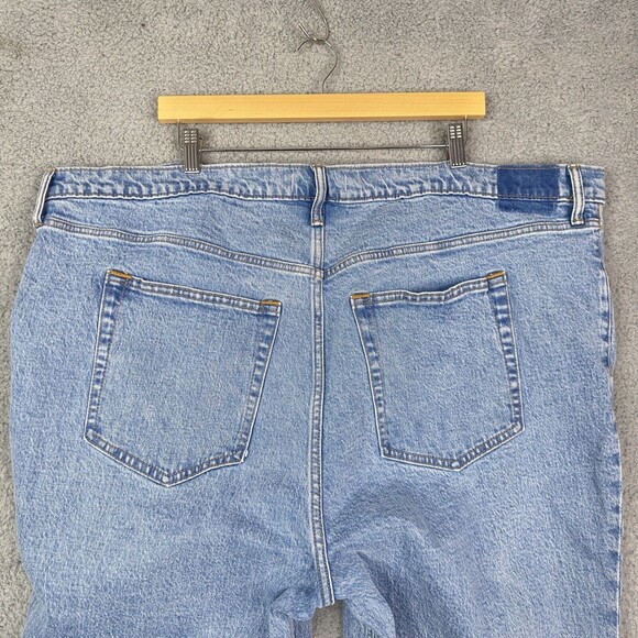 Abercrombie & Fitch 90s Straight Ultra High Rise Jeans NWT Women’s Sz 24L Blue - Picture 7 of 15